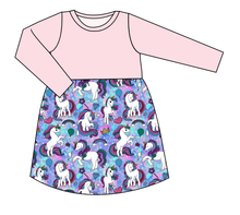 Load image into Gallery viewer, Majestic Unicorns Play Dress