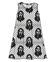 Load image into Gallery viewer, Classic Spooky Face Ladies' Swing Dress