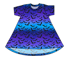 Load image into Gallery viewer, Twilight Bats Basic T-Shirt Dress
