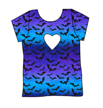 Load image into Gallery viewer, Twilight Bats Cambria Heart Back Tee