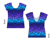 Load image into Gallery viewer, Twilight Bats Ladies' Low Back Ballerina Tee