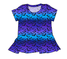 Load image into Gallery viewer, Twilight Bats Ladies' Peplum Top