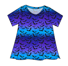 Load image into Gallery viewer, Twilight Bats Ladies' Swing Tee
