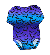 Load image into Gallery viewer, Twilight Bats Lap Neck Bodysuit