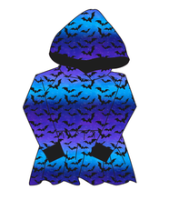 Load image into Gallery viewer, Twilight Bats Peplum Hoodie (or Crewneck)