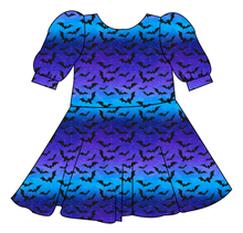 Load image into Gallery viewer, Twilight Bats Prairie Dress