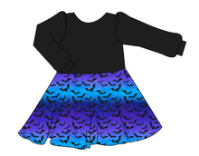 Load image into Gallery viewer, Twilight Bats Prairie Dress