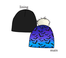 Load image into Gallery viewer, Twilight Bats Slouchy Beanie (Reversible!)