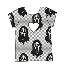 Load image into Gallery viewer, Classic Spooky Face Cambria Heart Back Tee