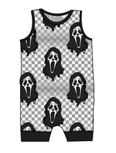 Load image into Gallery viewer, Classic Spooky Face Emmett Pants And Shorts T-Shirt Romper
