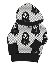 Load image into Gallery viewer, Classic Spooky Face Grow With Me Hoodie (or Crewneck)