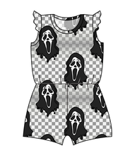 Load image into Gallery viewer, Classic Spooky Face Ivy Summer Romper