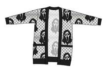 Load image into Gallery viewer, Classic Spooky Face Ladies' Grandpa Cardigan