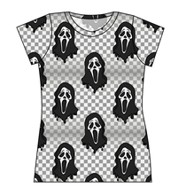 Load image into Gallery viewer, Classic Spooky Face Ladies' Basic Tee