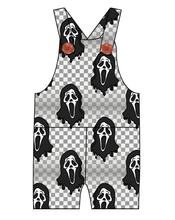 Load image into Gallery viewer, Classic Spooky Face Overalls and Shortalls