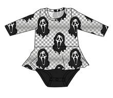 Load image into Gallery viewer, Classic Spooky Face Peplum Top