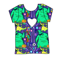 Load image into Gallery viewer, Neon Nightmare Cambria Heart Back Tee