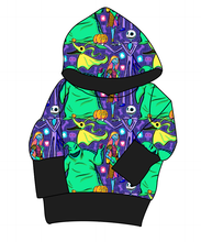 Load image into Gallery viewer, Neon Nightmare Grow With Me Hoodie (or Crewneck)