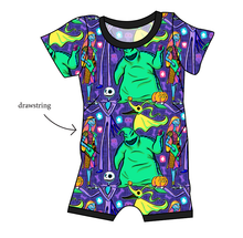 Load image into Gallery viewer, Neon Nightmare Grow With Me Pants And Shorts Romper