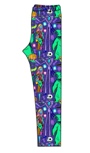 Load image into Gallery viewer, Neon Nightmare Ladies' Lounge Leggings