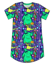 Load image into Gallery viewer, Neon Nightmare Ladies' T-Shirt Dress