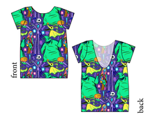 Load image into Gallery viewer, Neon Nightmare Low Back Ballerina Tee