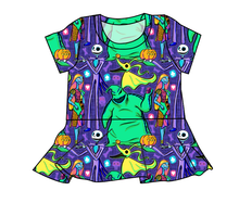 Load image into Gallery viewer, Neon Nightmare Peplum Top
