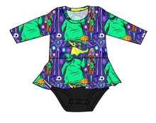 Load image into Gallery viewer, Neon Nightmare Peplum Top