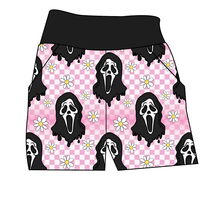Load image into Gallery viewer, Floral Spooky Face Basic Joggers And Jogger Shorts