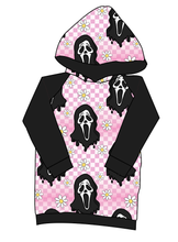 Load image into Gallery viewer, Floral Spooky Face Classic Hoodie (or Crewneck)