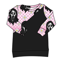 Load image into Gallery viewer, Floral Spooky Face Classic Hoodie (or Crewneck)