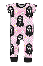 Load image into Gallery viewer, Floral Spooky Face Emmett Pants And Shorts T-Shirt Romper