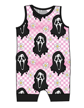 Load image into Gallery viewer, Floral Spooky Face Emmett Pants And Shorts T-Shirt Romper