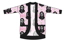 Load image into Gallery viewer, Floral Spooky Face Ladies' Cocoon Cardigan