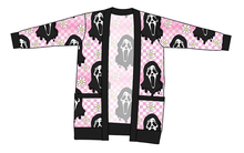 Load image into Gallery viewer, Floral Spooky Face Ladies' Grandpa Cardigan