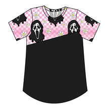 Load image into Gallery viewer, Floral Spooky Face Kids' Relaxed Tee