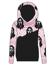 Load image into Gallery viewer, Floral Spooky Face Ladies Hoodie
