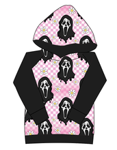 Load image into Gallery viewer, Floral Spooky Face Ladies Hoodie