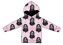 Load image into Gallery viewer, Floral Spooky Face Ladies Oversized Hoodie