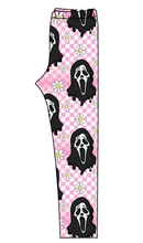 Load image into Gallery viewer, Floral Spooky Face Ladies' Lounge Leggings