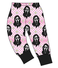 Load image into Gallery viewer, Floral Spooky Face Ladies' Lounge Pants