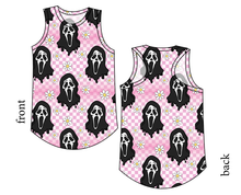 Load image into Gallery viewer, Floral Spooky Face Ladies' Summer Tank