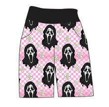 Load image into Gallery viewer, Floral Spooky Face Mens' Joggers and Jogger Shorts