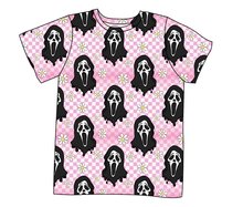 Load image into Gallery viewer, Floral Spooky Face Mens' Tee
