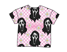 Load image into Gallery viewer, Floral Spooky Face Oversized Tee