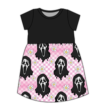 Load image into Gallery viewer, Floral Spooky Face Play Dress