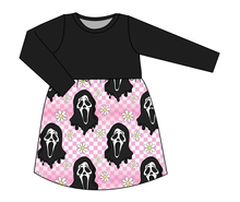 Load image into Gallery viewer, Floral Spooky Face Play Dress