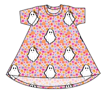 Load image into Gallery viewer, Just A Ghoul Basic T-Shirt Dress