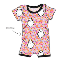 Load image into Gallery viewer, Just A Ghoul Grow With Me Pants And Shorts Romper