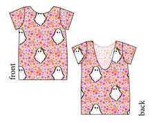 Load image into Gallery viewer, Just A Ghoul Low Back Ballerina Tee